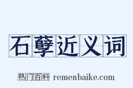 石孽近义词是什么意思的图片